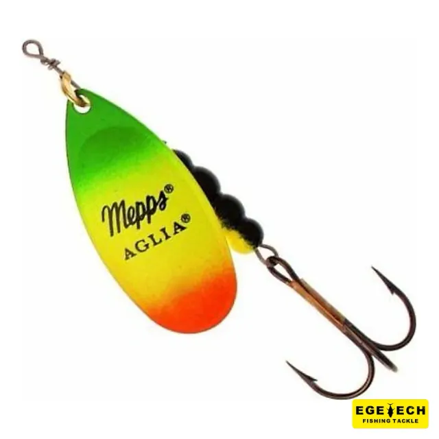 Mepps Aglia Fluo Rainbow olta kaşığı fosforlu