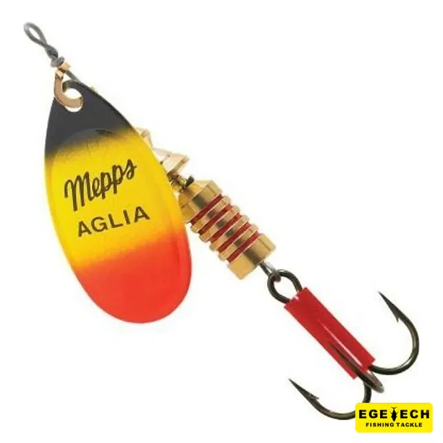 Mepps Furia No:2 olta kaşığı kırmızı sarı siyah
