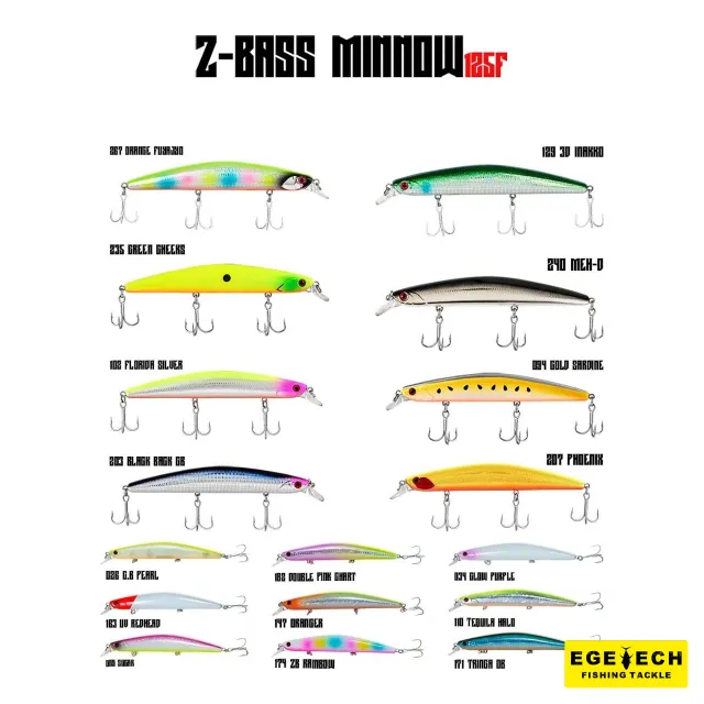 Fujin Z-Bass Minnow 125F maket balık levrek avı