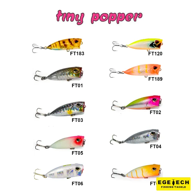 Fujin Tiny Popper mini popper su üstü yapay yem