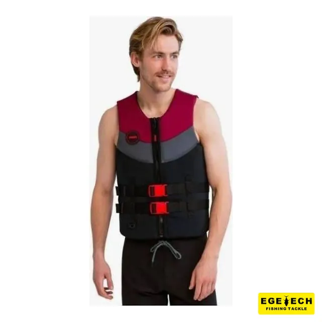Jobe neopren erkek can yeleği bordo tekne kullanımı — alternatif görünüm