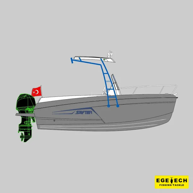 Safter Marin 495 Center Console fiber tekne — alternatif görünüm