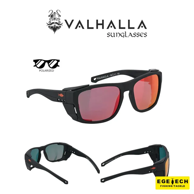 Fujin Valhalla Black Red polarize güneş gözlüğü