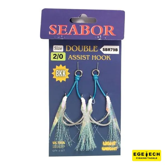 Seabor Double Assist İğne 3/0 jig avı için çift assist model