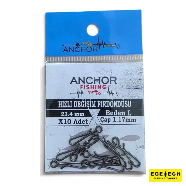 Anchor hızlı değişim fırdöndüsü L olta aksesuarı