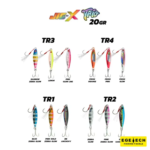 Fujin Jig-X Trio 3'lü micro jig 20gr paket