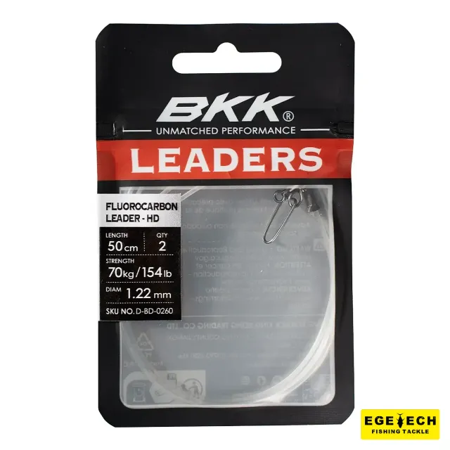 BKK fluorocarbon lider ve stay lock snap av malzemesi