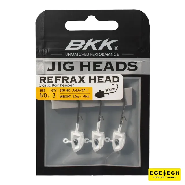 BKK Refrax Jig White jig head gerçekçi silikon yem aparatı