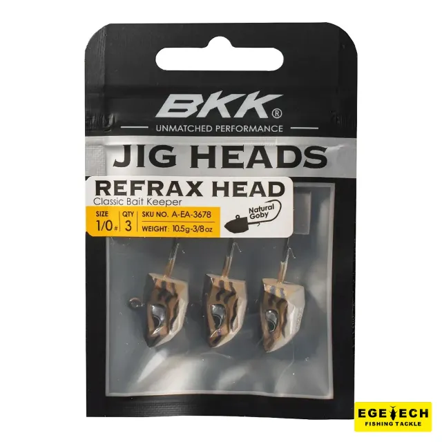 BKK Refrax Natural Goby Jig Head jig head gerçekçi yem görünümü